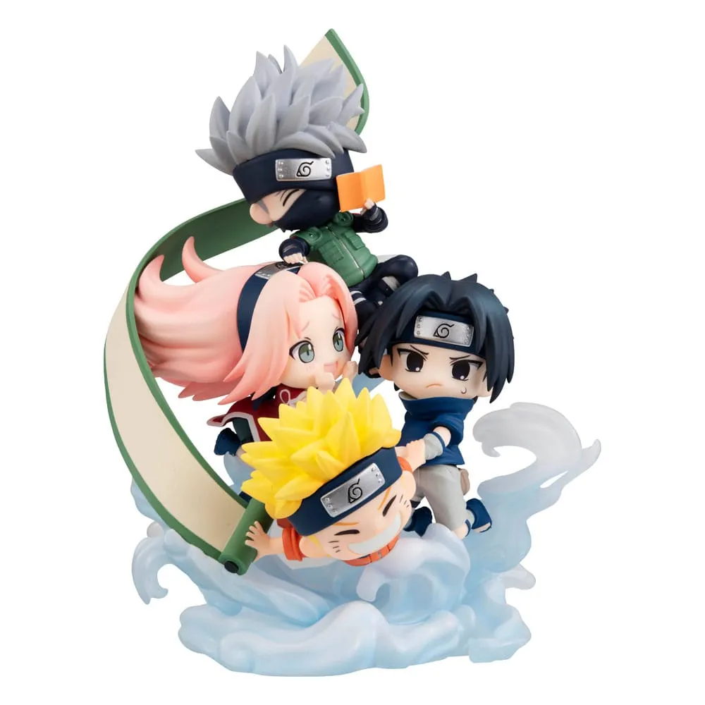 Naruto Shippuden FigUnity PVC Mini Statue Gather here  Team 7 13 cm